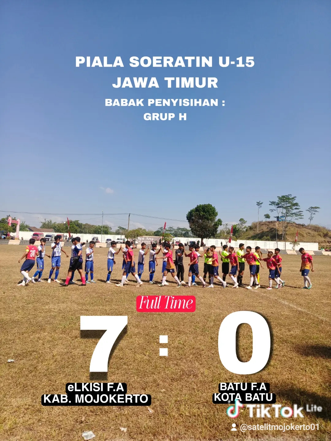 eLKISI FA U-15 Mojokerto Hancurkan BAFA Kota Batu 7-0 di Laga Perdana Piala Soeratin