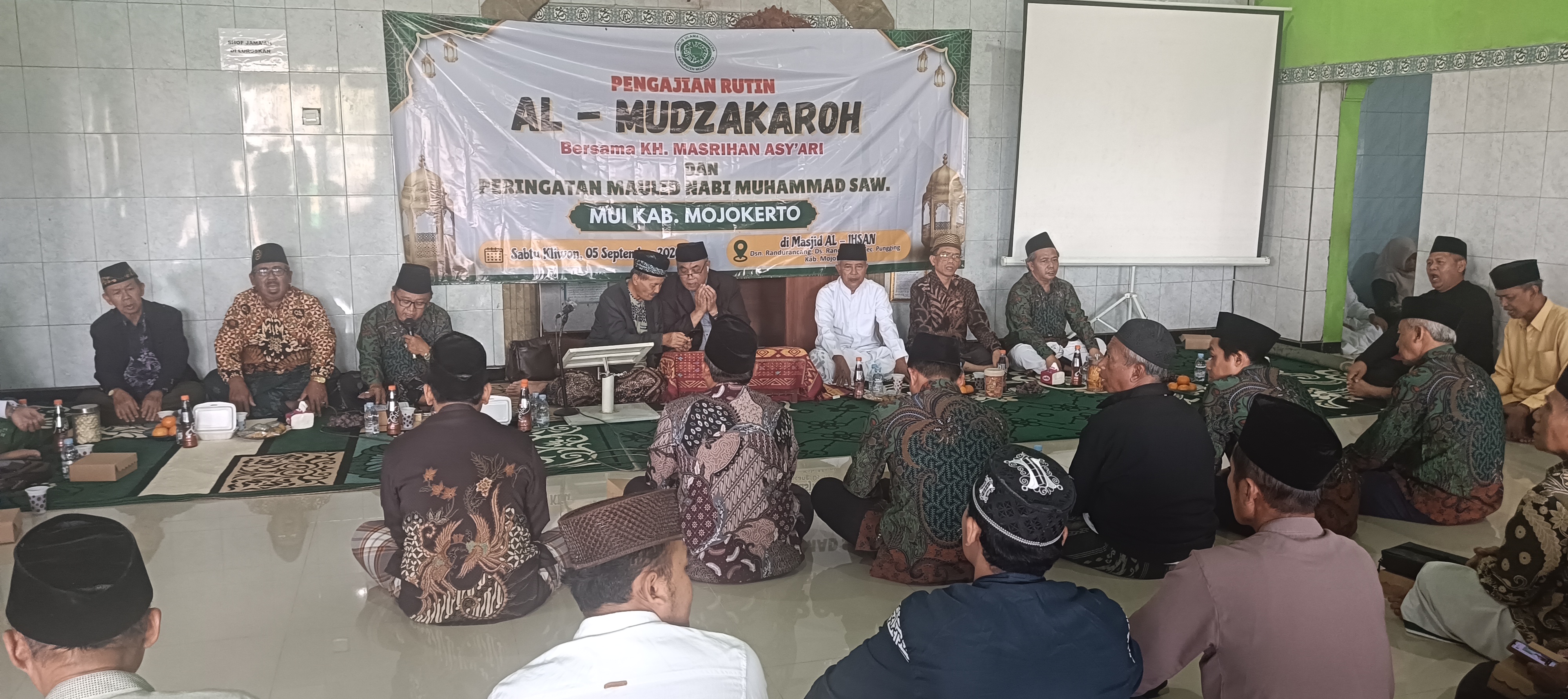 MUI Kabupaten Mojokerto Gelar Pengajian Al-Mudzakaroh di Masjid Al-Ihsan Pungging